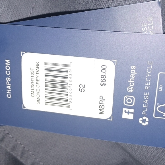 Chaps Cargo Shorts - Stretch Big&Tall Gray NWT - Picture 7 of 7